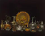 (n & a) Henry Alexander, Still life with Phoenician glass, oil on canvas