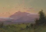 Charles Dorman Robinson, Sunset on Mount Tamalpais, Springtime, from near Greenbrae