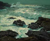 William Frederic Ritschel, Moonbeams, California Coast