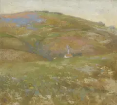 Carmel hills by Thomas A. McGlynn, oil on canvas, offered Aug 2011