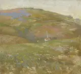 Thomas A. McGlynn, Carmel hills, oil on canvas