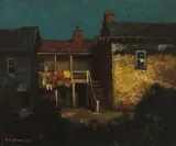 Will Sparks, Robert Louis Stevenson's house, Monterey, 1915, oil on panel
