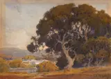 Percy Gray, Oak grove near water and houses