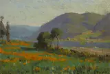 Benjamin Brown, Poppy field near Pasadena, California, 1907, oil on panel