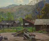 William Wendt, Water troughs on a farm
