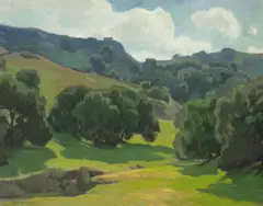 Spring shadows by Aaron Edward Kilpatrick, oil on canvas, sold Aug 2011