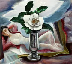 Edna Reindel, Magnolia dream, 1937, oil on canvas