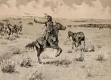 Frederic Remington, Indians on horseback