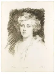 Ra John Singer Sargent, Mrs. James Cecil, charcoal