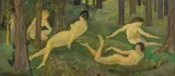 Arthur Bowen Davies, Pass By, Stranger, oil on canvas