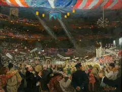 Samuel Johnson Woolf, The Voice of the People, oil on canvas