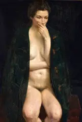 Joseph Hirsch, Seated model, oil on canvas