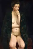 Joseph Hirsch, Seated model, oil on canvas