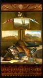 S.V. Brobst, An homage to early mining (Mineral Specimens and Paintings of early Western Mining Towns), oil on panel