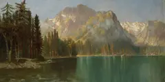 Sierra landscape by Edwin Deakin, oil on canvas, sold Apr 2011