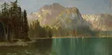 Edwin Deakin, Sierra landscape, oil on canvas