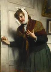 Toby Edward Rosenthal, Pray tell, the dentist!, 1889, oil on canvas