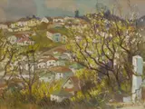 Mary DeNeale Morgan, Piedmont, gouache on paperboard