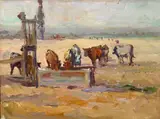 Selden Connor Gile, Cows at the old windmill pump