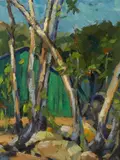 Selden Connor Gile, Trees by the green barn