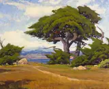 Arthur Hill Gilbert, Point Lobos, oil on canvas