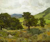 (n & a) William Wendt, California hills, oil on canvas