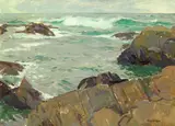Frank Harmon Myers, Quiet day, oil on canvas