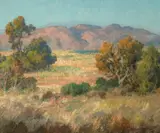 Maurice Braun, California landscape, hills above San Diego