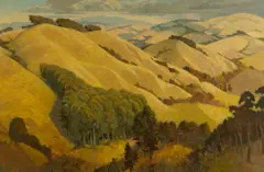 Louis Macouillard, Sonoma hills, 1968, oil on canvas