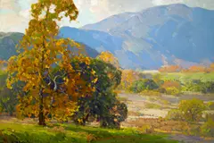 Winter's gold by Hanson Puthuff, oil on canvas, sold Apr 2011