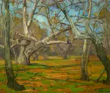 William Wendt, Oaks and Sycamores