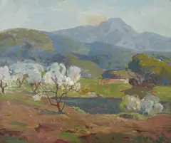 California springtime by Dana Bartlett, 1930, oil on canvas, sold Apr 2011