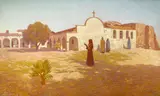 Warren Eliphalet Rollins, Mission San Juan Capistrano, oil on canvas
