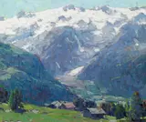 Edgar Alwin Payne, Distant glaciers and high country huts