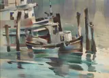 Rex Brandt, Under the bridge, La Conner