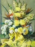 Emil Kosa Jr., Still life with Birds of Paradise