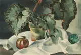 Jessie Arms Botke, Tuberous begonia and pomegranate