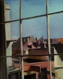Julius Woeltz, Windows, 1935, oil on canvas
