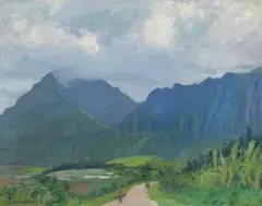 William Woodward, The Pali, Oahu, 1925, oil on canvas