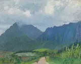 William Woodward, The Pali, Oahu, 1925, oil on canvas