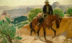 Harold von Schmidt, Climbing as they were etc., 1924, oil on canvas