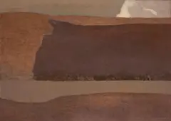 Russell Chatham, Arrangement of forms, "The Sav", 1969, oil on canvas