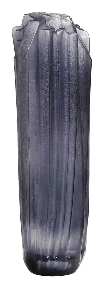 William Morris, Standing Stone Glass Sculpture, 1987, 1987, mold blown grey/purple glass