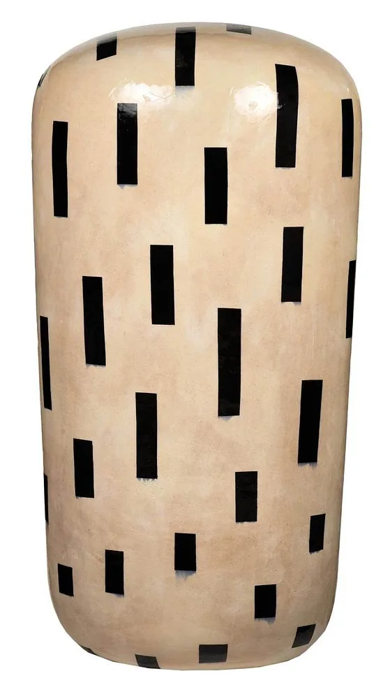 Untitled by Jun Kaneko, glazed ceramic, sold Nov 2021