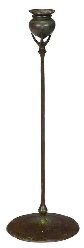Bronze Candlestick by Tiffany Studios, sold Oct 2020