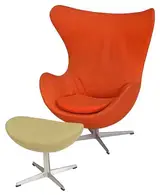 Arne Jacobsen, Egg Chair and Ottoman