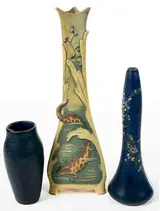 Rookwood Pottery, Hudson, and Teplitz Art Pottery Vases