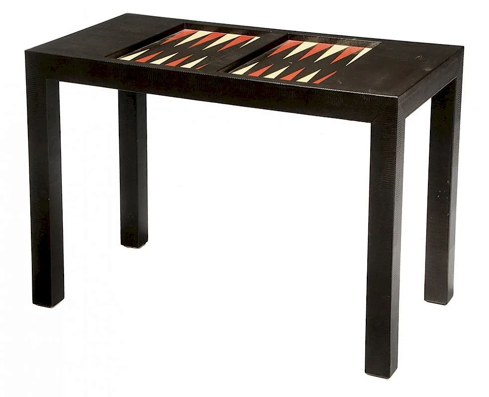 Karl Springer, Laquered Backgammon Table, circa 1980