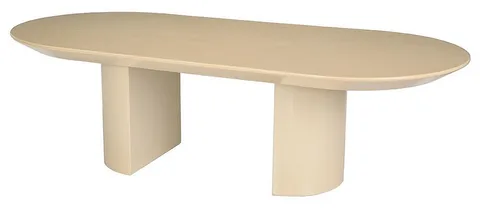 Modern Design Lacquered Goatskin Dining Table by Karl Springer, circa 1980, covered in lacquered parchment or goatskin and resting on two half moon pedestals, sold May 2017