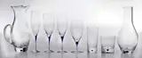 Orrefors, Blue Intermezzo Stemware and Barware Service for Twelve (99 pieces)